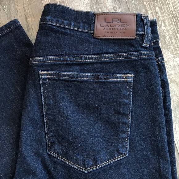 Lauren Ralph Lauren Classic Straight dark rinse jeans size 12 petite - Picture 3 of 7